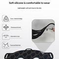 Dispositivo di bellezza per il viso in silicone / Maschera per viso e collo con terapia della luce LED - Nero