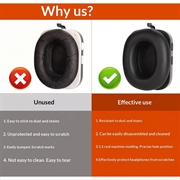 Coprire i padiglioni auricolari in silicone per le cuffie on-ear Nothing Headphone (a)