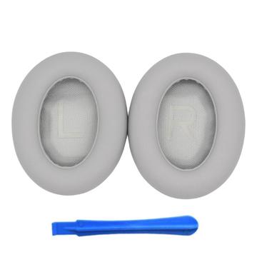 Cuscinetti auricolari di ricambio in silicone per cuffie Bose NC700 con barra di coccodrillo - Grigio chiaro