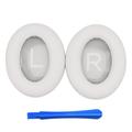 Cuscinetti auricolari di ricambio in silicone per le cuffie Bose NC700 con barra di coccodrillo - Bianco
