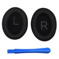 Cuscinetti auricolari di ricambio in silicone per le cuffie Bose QuietComfort 45 con barra di sostegno - Nero