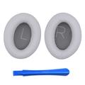 Cuscinetti auricolari di ricambio in silicone per le cuffie Bose QuietComfort 45 con barra di sostegno - Argento platino