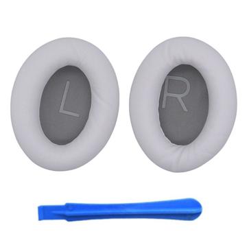 Cuscinetti auricolari di ricambio in silicone per le cuffie Bose QuietComfort 45 con barra di sostegno - Argento platino