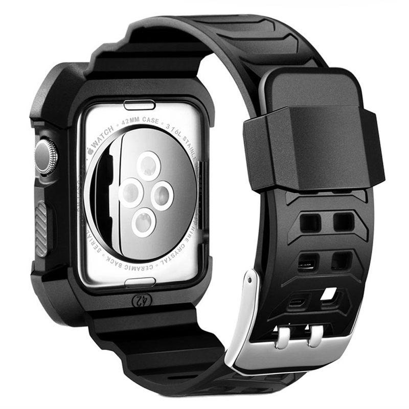 Apple Watch Series 1/2/3 Silicone Sport Band And Case - 42mm