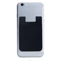 Portacarte adesivo in silicone per smartphone - Nero