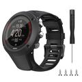 Cinturino in silicone per Suunto Ambit3 Peak/Sport/Vertical - Nero