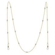 Cinturino a catena per occhiali semplice - Oro