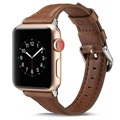 Apple Watch Series 5/4/3/2/1 Slim Leather Strap - 44mm, 42mm - Coffee