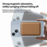 Portacarte magnetico sottile - Compatibile con MagSafe - Marrone