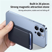 Portacarte magnetico sottile - Compatibile con MagSafe - Blu scuro