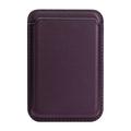 Portacarte magnetico sottile - Compatibile con MagSafe - Viola scuro
