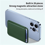 Portacarte magnetico sottile - Compatibile con MagSafe - Verde