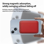 Portacarte magnetico sottile - Compatibile con MagSafe - Rosso