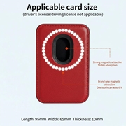 Portacarte magnetico sottile - Compatibile con MagSafe - Rosso