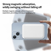 Portacarte magnetico sottile - Compatibile con MagSafe - Bianco