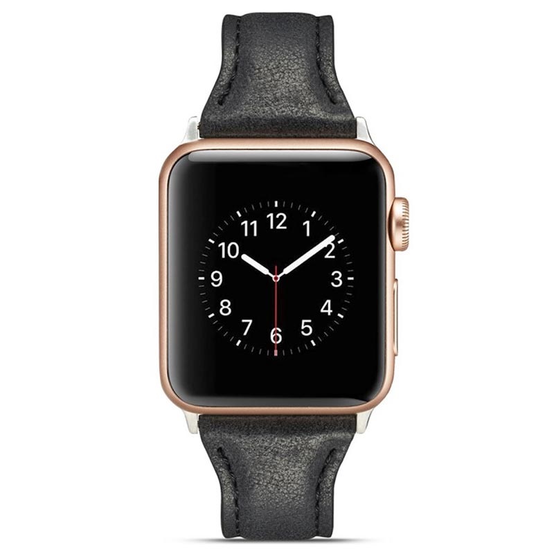 Cinturino in Pelle Sottile per Apple Watch 7/SE/6/5/4/3/2/1 - 41mm/40mm/38mm