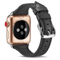 Apple Watch Series 5/4/3/2/1 Slim Leather Strap - 40mm, 38mm - Black