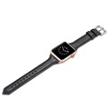Apple Watch Series 5/4/3/2/1 Slim Leather Strap - 40mm, 38mm - Black