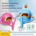 Robot da disegno intelligente per bambini con 100 carte da disegno - Blu