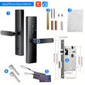 Smart Electronic Door Lock with Fingerprint, Password, IC Card and Tuya App Control - 18cm Lock Body (Open-Box Satisfactory)