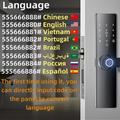 Smart Electronic Door Lock with Fingerprint, Password, IC Card and Tuya App Control - 18cm Lock Body (Open-Box Satisfactory)