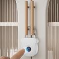 Lucchetto intelligente a impronta digitale con chiave elettronica - Bianco