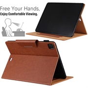 Custodia Smart Folio per iPad Air 13 2024/2025/2026/iPad Pro 12.9 2018/2020/2021/2022 - Ruskea