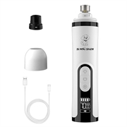 Si Mai Shen M5 Smerigliatrice elettrica per unghie di animali domestici con luce LED - Bianco