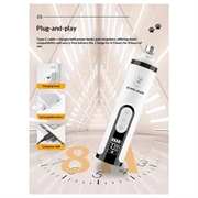 Si Mai Shen M5 Smerigliatrice elettrica per unghie di animali domestici con luce LED - Bianco