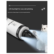 Si Mai Shen M5 Smerigliatrice elettrica per unghie di animali domestici con luce LED - Bianco