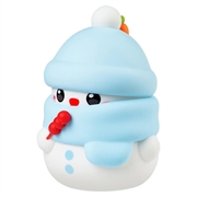 Distributore automatico di sapone in schiuma - Design pupazzo di neve - 280ml - Blu