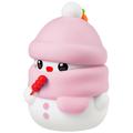 Distributore automatico di sapone in schiuma - Design pupazzo di neve - 280ml - Rosa
