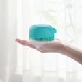 Spazzola da bagno morbida per cani/gatti con dispenser per shampoo