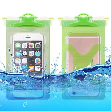 Custodia impermeabile universale IPX8 in PVC morbido - 6.5" - Verde