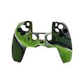 Custodia protettiva in morbido silicone per il controller PS5 - Verde mimetico