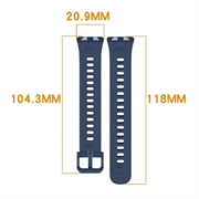 Cinturino in silicone morbido Huawei Band 11/11 Pro - Blu Scuro