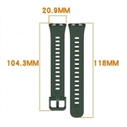 Cinturino in silicone morbido Huawei Band 11/11 Pro - Verde Scuro