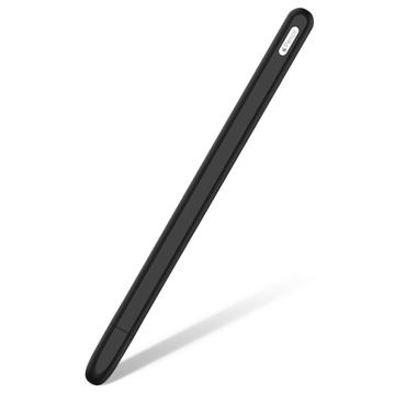 Custodia in Silicone Antiscivolo per Apple Pencil (2a Generazione) - Nera