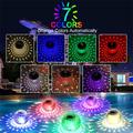 Lampada galleggiante a forma di globo per piscina a energia solare con 7 luci colorate - IP65, dimensione 11cm