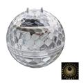 Lampada galleggiante a forma di globo per piscina a energia solare con luce gialla calda - IP65, dimensione 11cm