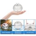 Lampada galleggiante a forma di globo per piscina a energia solare con luce gialla calda - IP65, dimensione 11cm