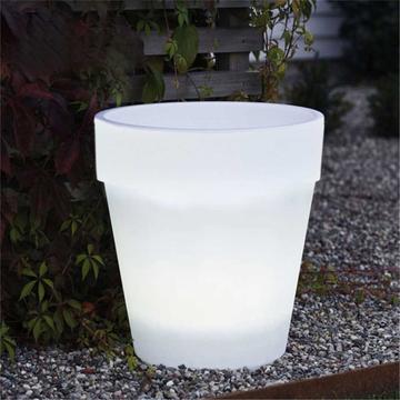 Luce solare del vaso di fiori Luci del giardino Luce della decorazione di Natale Luce incandescente del vaso della pianta