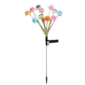 Fungo solare per giardino - 12 LED - Colorato