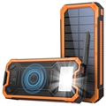 Banca di Energia Solare/Caricatore Wireless YD-888W - 10000mAh - Arancione