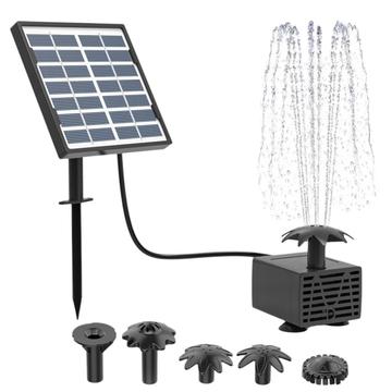 Fontana da giardino galleggiante ad energia solare con getto di 55cm di altezza