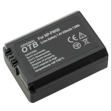 Sony NP-FW50 Batteria - Alpha 7S, a6000, a5100, NEX-5T - 950mAh