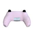 Custodia in silicone per PlayStation 5 DualSense con orecchie da gatto e protezioni per i pollici - Rosa
