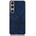 Custodia in Plastica Rivestita per Sony Xperia 1 VI - Blu