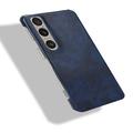 Custodia in Plastica Rivestita per Sony Xperia 1 VI - Blu