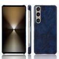 Custodia in Plastica Rivestita per Sony Xperia 1 VI - Blu